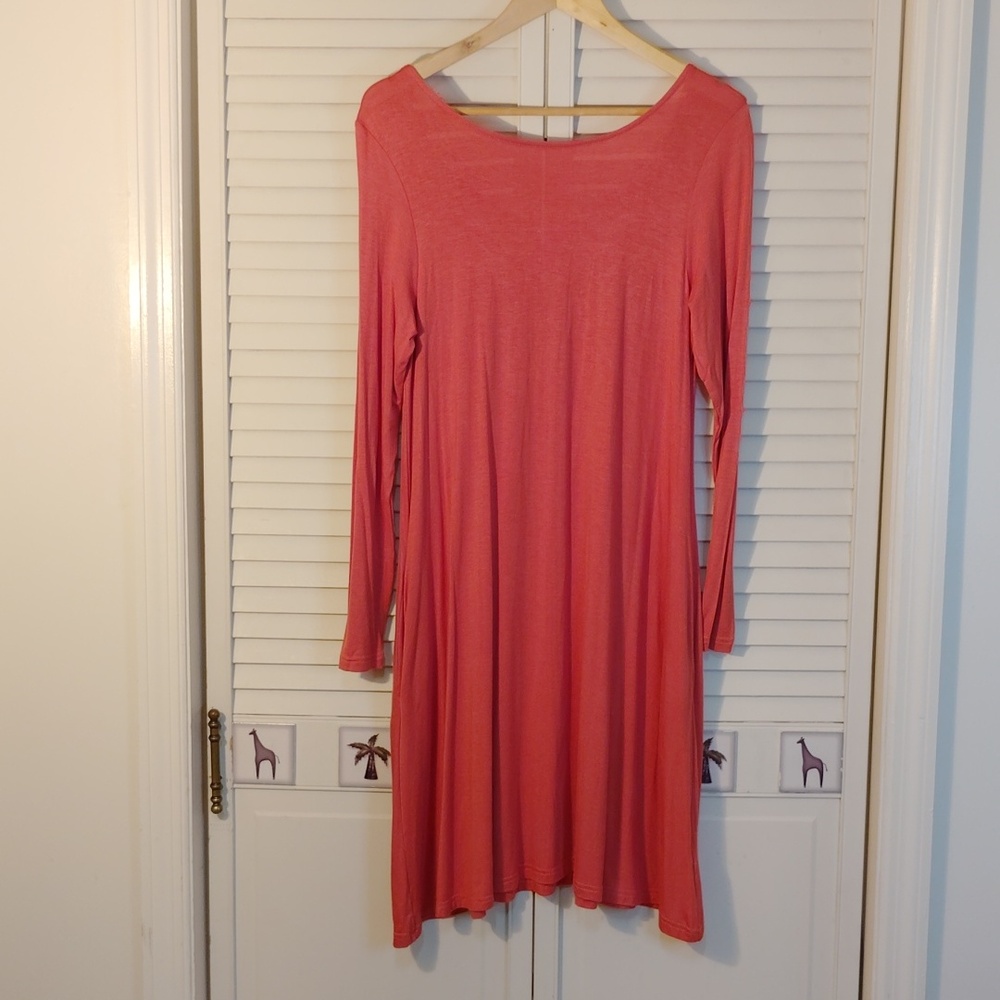 Simply Southern Coral Crossback Dress